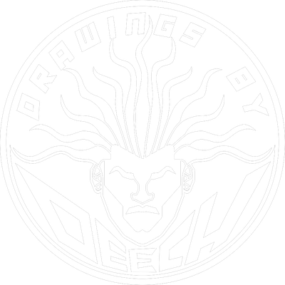 Drawings by Deech circular badge